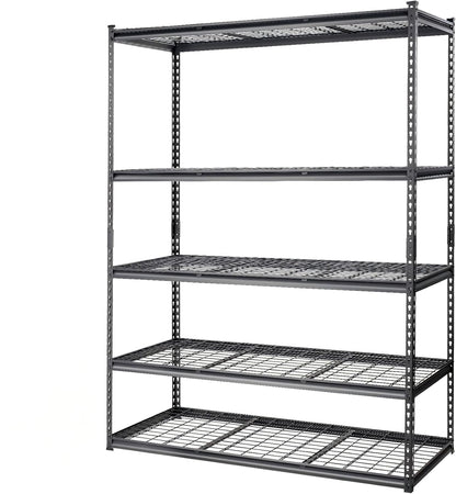 Towallmark Heavy Duty Storage Shelves 60 * 24in, 5 Tier Garage Storage Shelving, Adjustable Metal