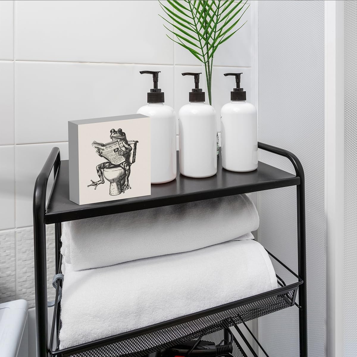 Funny Bathroom Decor, Funny Bathroom Wall Art, Black and White Bathroom Decor, Cute Bathroom Decor