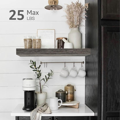 QEEIG Floating Shelves for Wall Bathroom Shelf Bedroom Kitchen Living Room Hanging Book Shelves