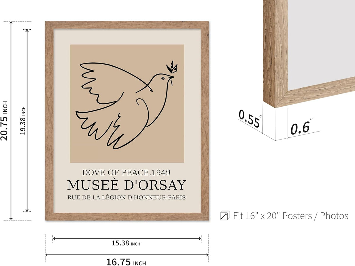 Poster Master Vintage Poster - Retro Minimalist Print - Gift for Artist, Friend - Dove Of Peace