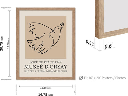 Poster Master Vintage Poster - Retro Minimalist Print - Gift for Artist, Friend - Dove Of Peace
