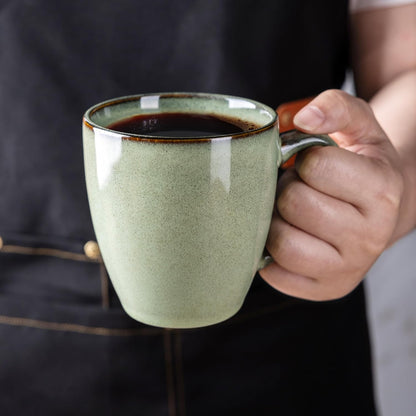 GBHOME Ceramic Coffee Mugs Set of 6, 12oz Stoneware Coffee Mugs Set For Dad Mom Women MEN, Light