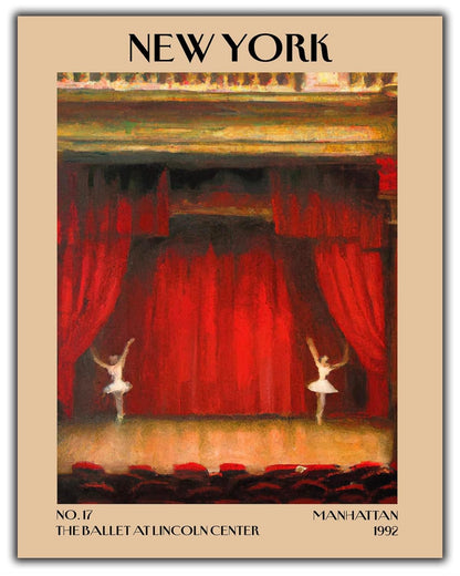 Retro Vintage New York Wall Art Print - 11x14 Unframed Poster - New York City Souvenirs, Cute