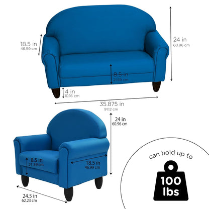 Children's Factory As We Grow Chair and Couch, Flexible Seating for Daycare or Preschool, Kids