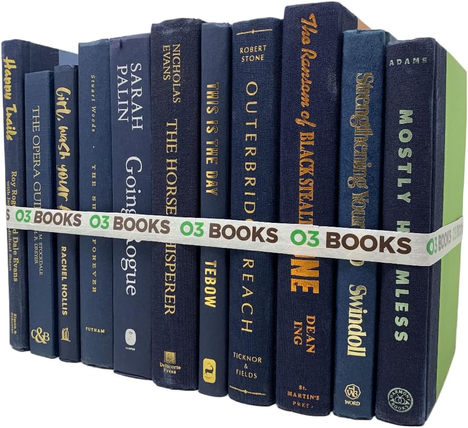 Curated Decorative Books Hardcover Décor Books for Home Décor, Choose Color, Interior Design