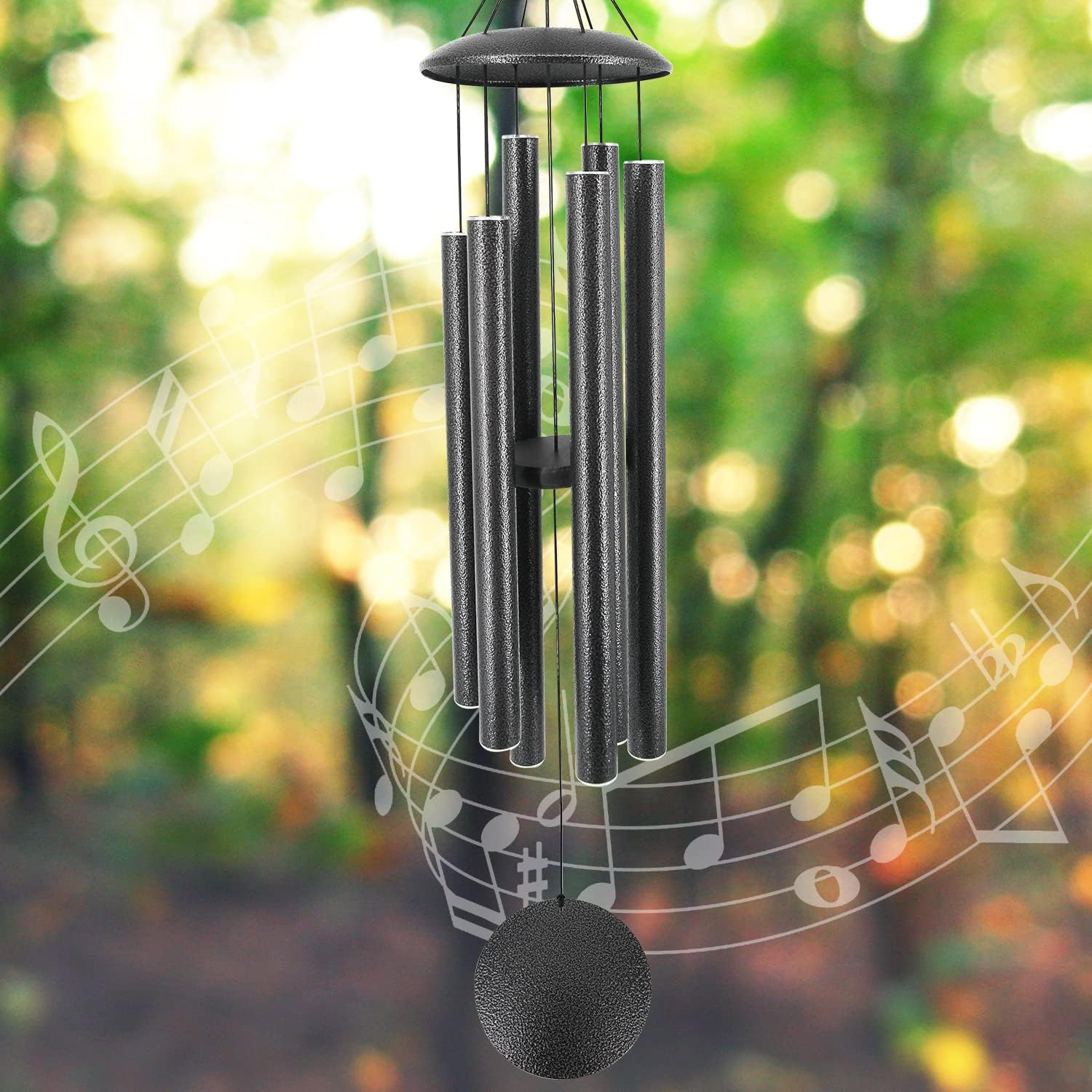 ASTARIN Wind Chimes Outdoor, 45-Inch Memorial Wind Chimes with 6 Heavy Tubes, Unique Outdoor Decor