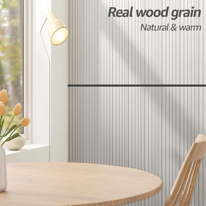 Art3d WPC Wainscoting Panels, 16-Pack 48 x 6 Inch 3D Wall Accents for Interior Wall Decor, Living