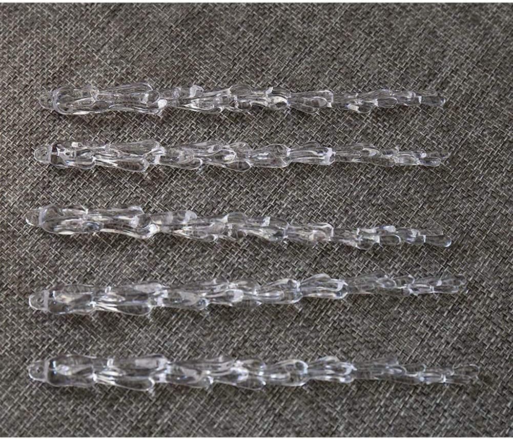 ToBeIT Chrismtas Tree icicles 50 pcs Acrylic Icicle Ornament Set for Chrismtas Decoration(50pcs