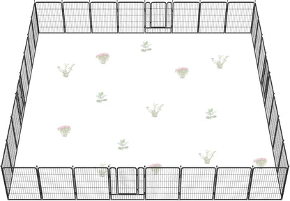 FXW Garden Fence Outdoor for The Yard – 40in(H) x 72.0ft(L) Heavy Duty Metal Animal Barrier for Dog