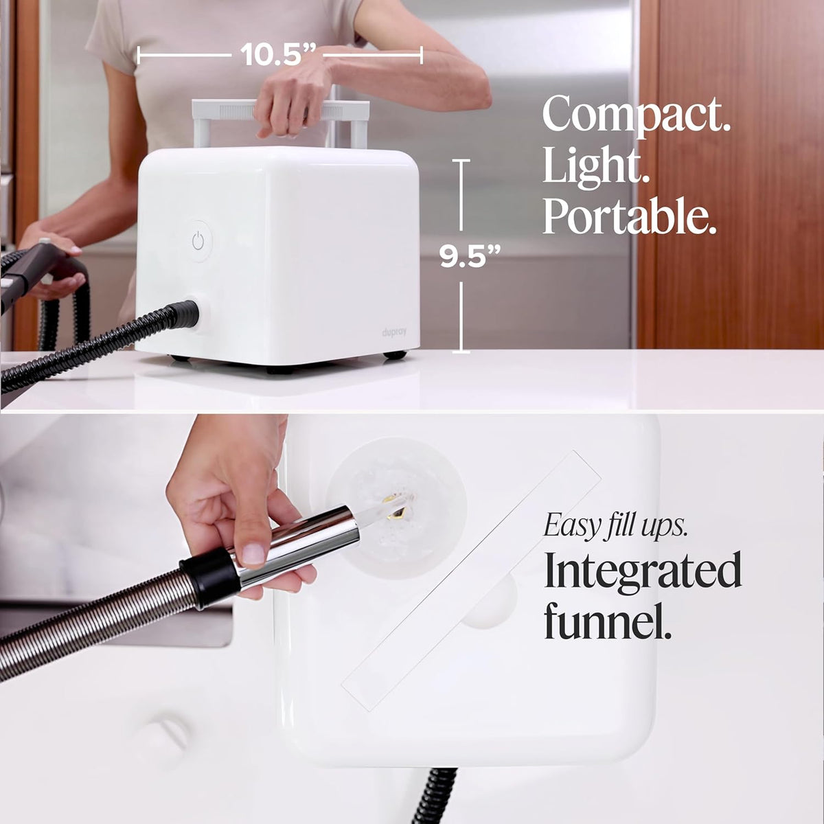 Dupray Neat Steam Cleaner with 20-piece Accesory Kit. For Multipurpose steam Cleaning Hardwood