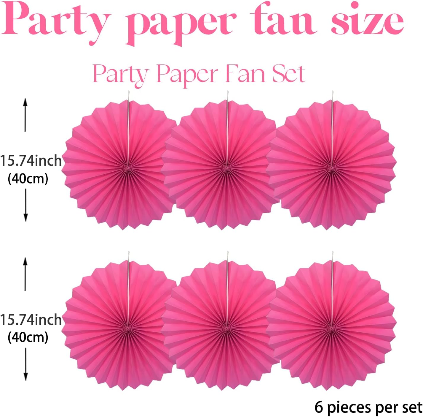 Red Graduation Party Decor,Girls Party Decorations ,Party Supplies Party Fans 16in, Anniversary
