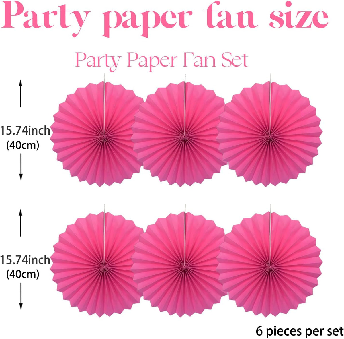 Red Graduation Party Decor,Girls Party Decorations ,Party Supplies Party Fans 16in, Anniversary