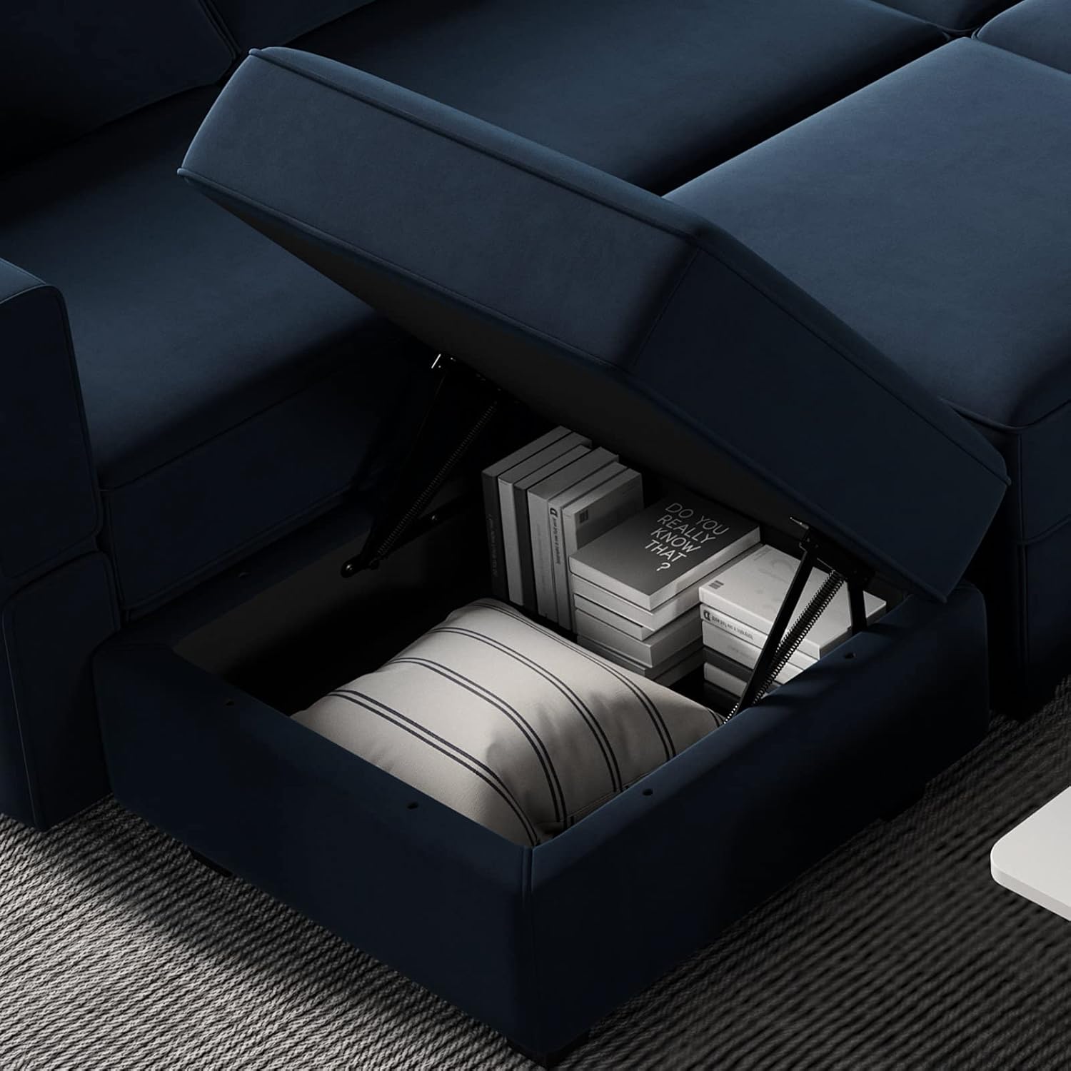 Belffin Modular Loveseat Sofa Couch with Storage Seats Velvet 2 Seater Love Seats for Small Spaces