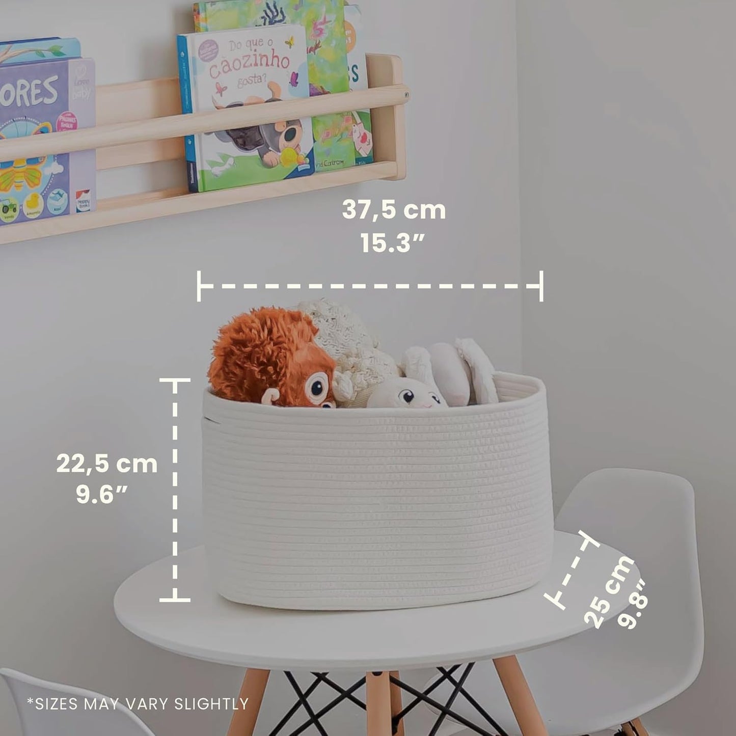 OrganiHaus Set of 3 Woven Storage Baskets for Organizing, Cotton Rope Organizer Bins for Shelves