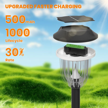 AOSEA 12000K 10 Pack Solar Lights Outdoor IP65 Waterproof,LED Solar Lights for Outside,Landscape