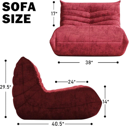 Bean Bag Chair, Fireside Chair Bean Bag Sofa Large Bean Bag Chair for Adults, Bean Bag Chairs for
