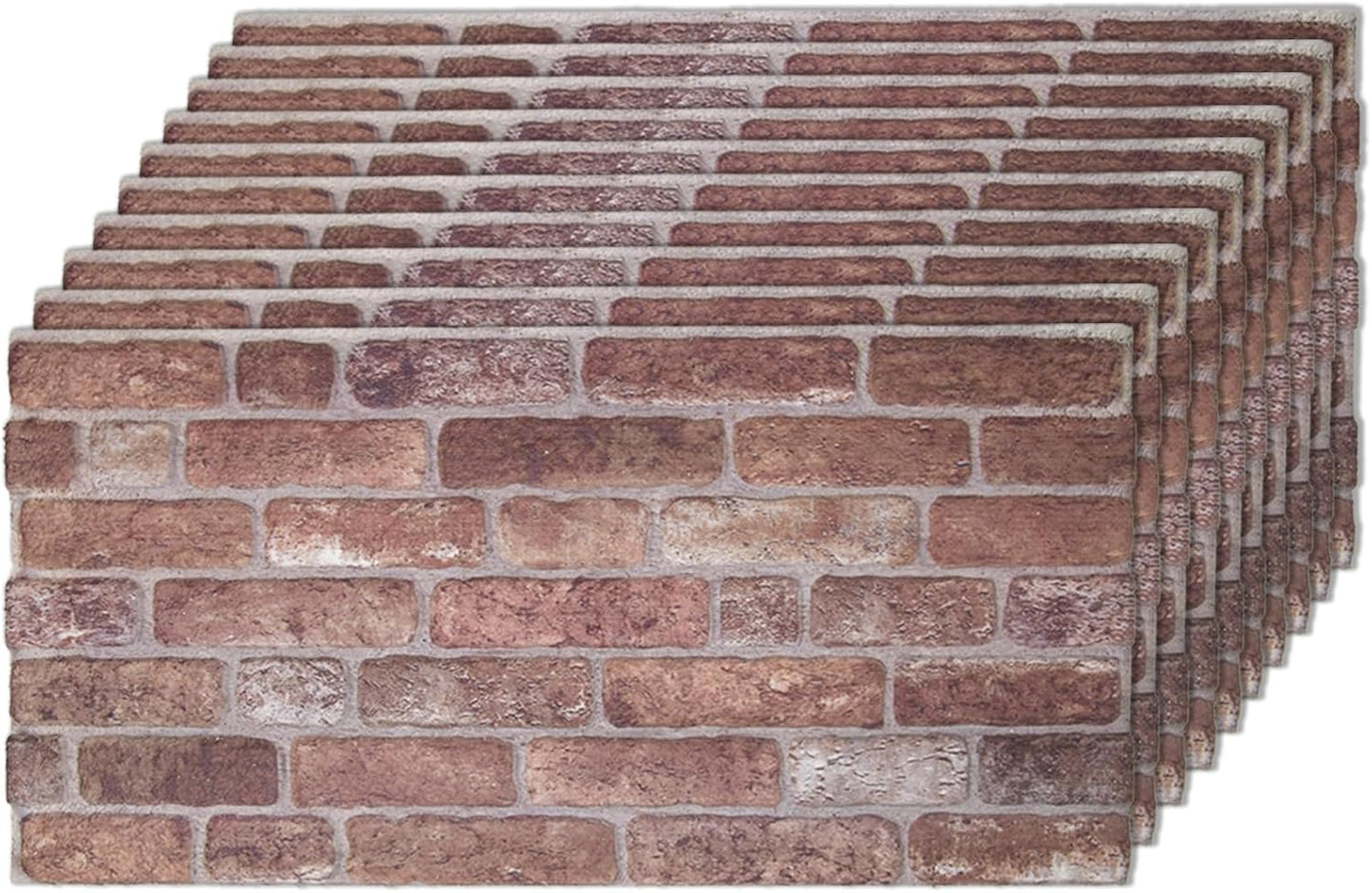 IZODEKOR 3D Wall Panels Brick Effect - Cladding, Stone Look, Styrofoam Facing for Living Room