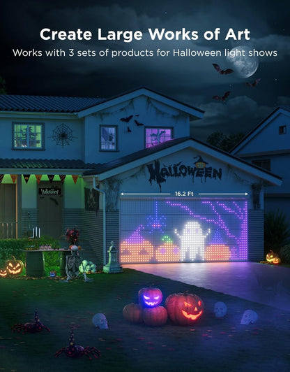 Govee Curtain Lights Pro, Upgraded 960 LEDs Smart Color Changing LED Curtain Lights with AIGC