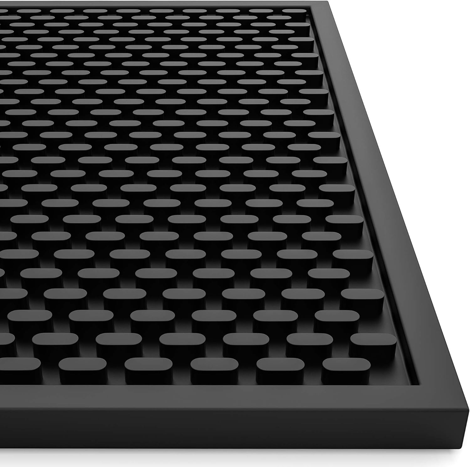 Silicone Drip Mat - 1/2 Inch Thick, Heat-Resistant and Food Safe - Counter Top, Coffee Bar or