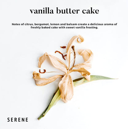 Hidden Label Large Scented Candle, Vanilla Butter Cake, 30oz 3 Wick Huge Candle, Serene Collection