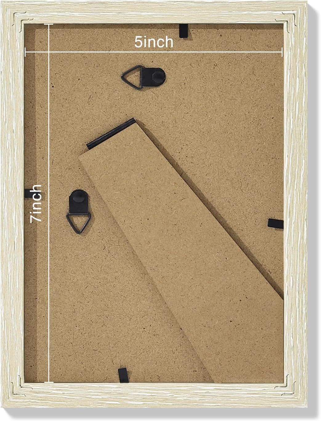 Vittanly 5x7 Picture Frames Set of 9, Shatter Resistant Plexiglass, Display 4x6 Pictures with Mat