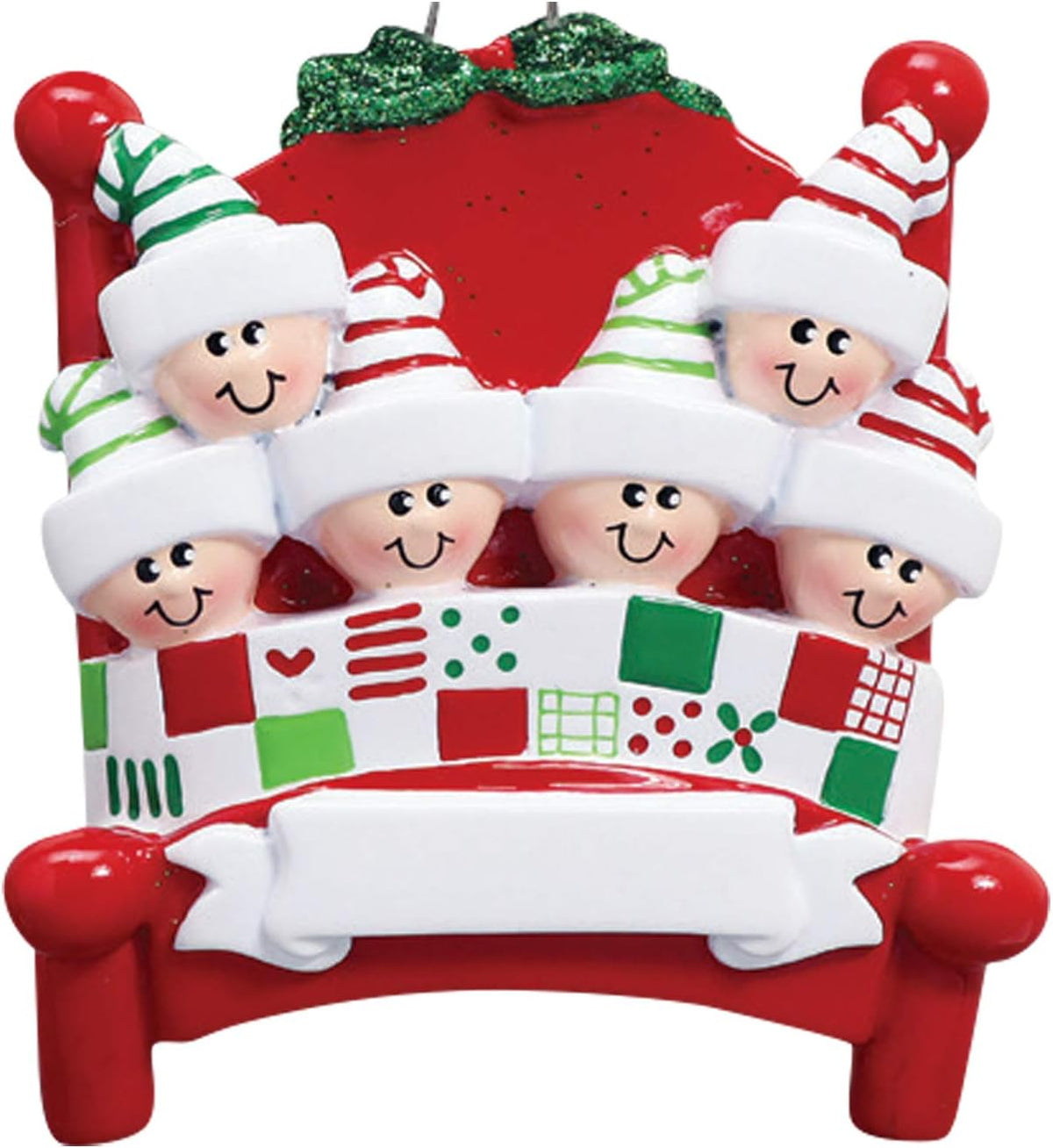 Bedtime Family of 6 Ornament 2025 Personalized Family Christmas Ornaments 2025 | Tucked in Together