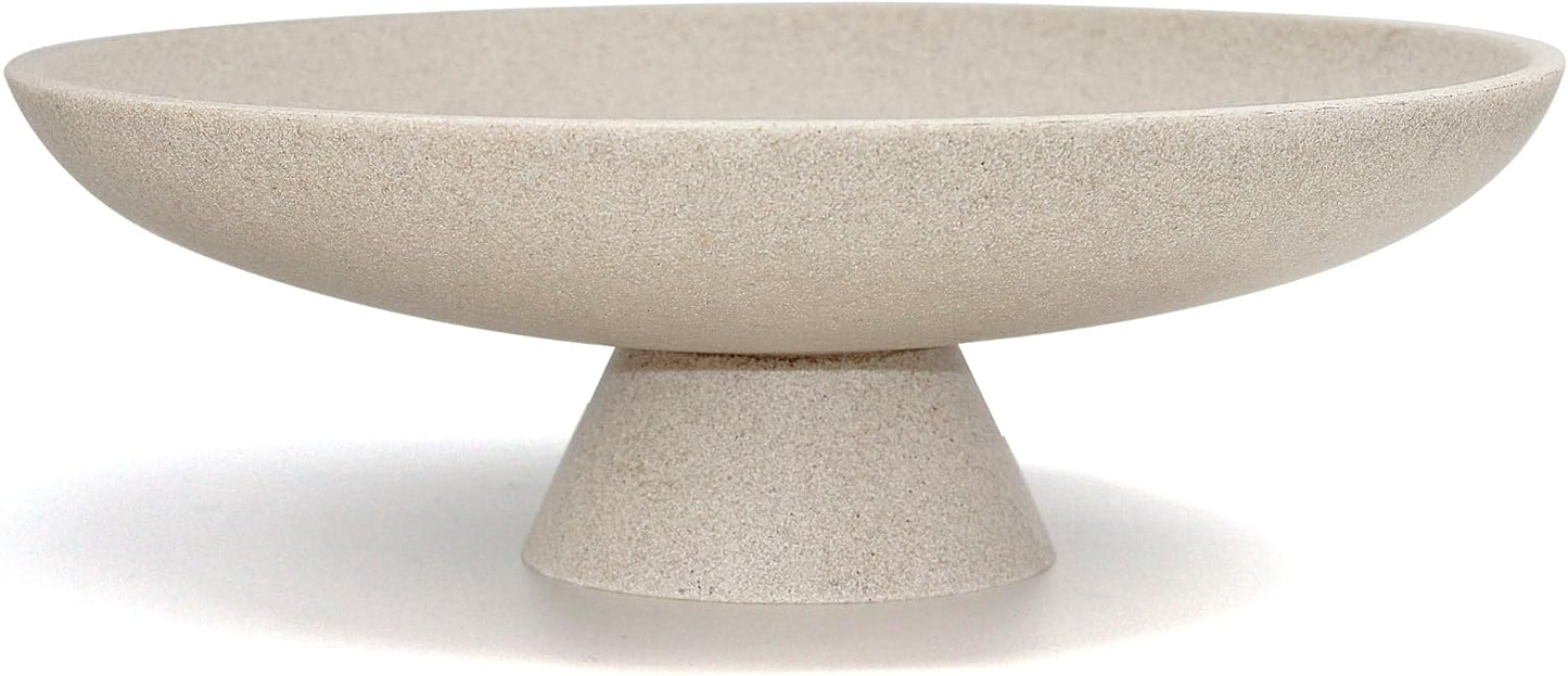 Large Decorative Bowl, Modern Resin Pedestal Bowl for Home Decor, Stylish Fruit Bowl for Kitchen