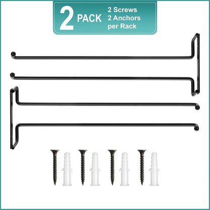 Sorbus Wine Glass Holder - 12 Inch Wall Mounted Wine Glass Rack for Under Cabinet Organization and