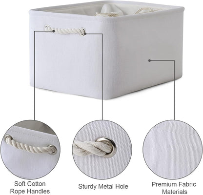 TheWarmHome Storage Basket for Gifts Empty - X Large - 3 Pack 17.7L×13.8W×9.8H in Collapsible