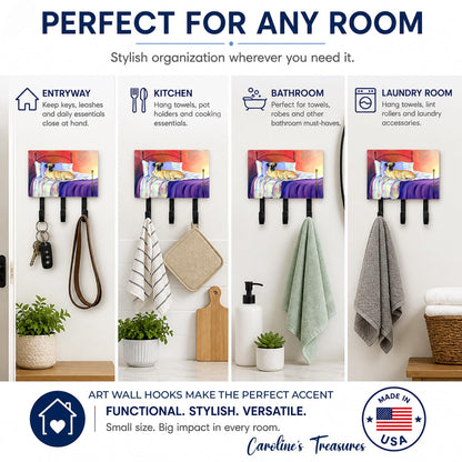 Caroline's Treasures 7256TH68 Great Dane Leash or Key Holder, Wall Hooks, Key Hooks Holder, Coat