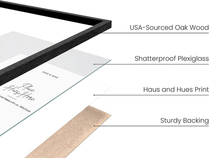 HAUS AND HUES Gallery Wall Picture Frames - Set of 6 Black Picture Frame Sets For Wall Collage
