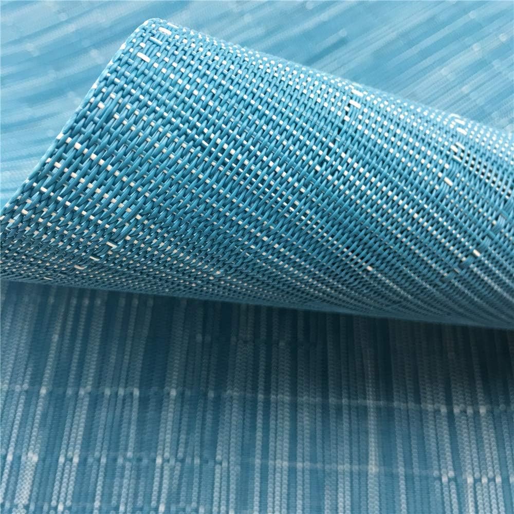 WAZAIGUR Placemats Set of 4 for Dining Table Heat-Resistant Washable Place Mats Woven Vinyl Kitchen