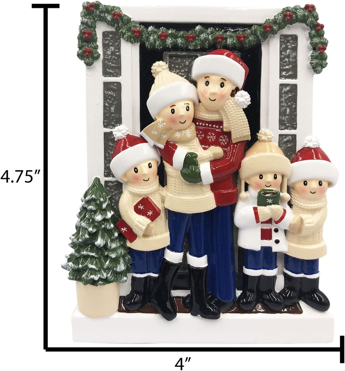 3D Welcoming Family of 5 Christmas Ornament 2025 Personalized Family Christmas Ornaments 2025 |