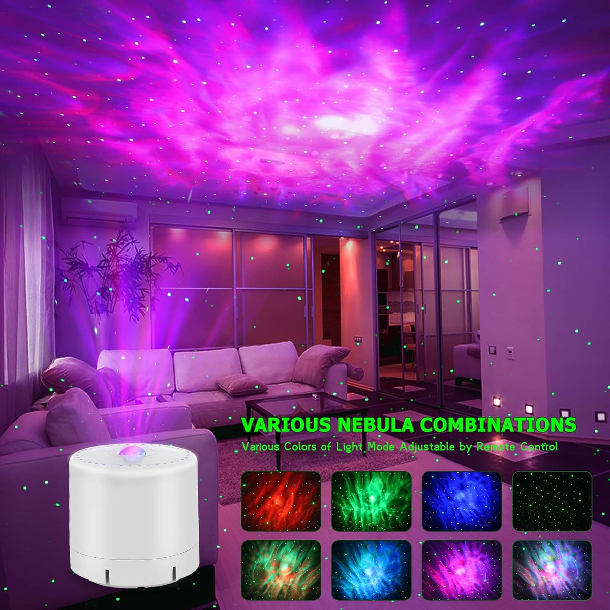Galaxy Projector,Star Projector with Timer and Remote Control for Adults Bedroom Decoration