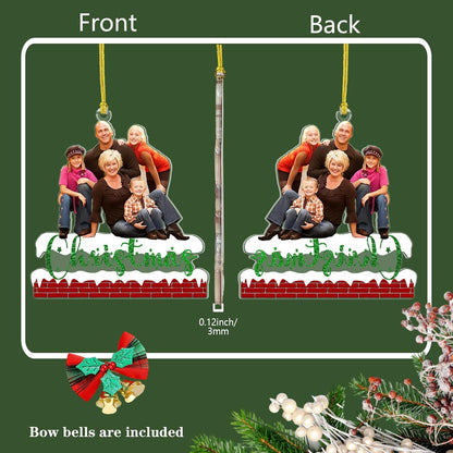 Personalized Christmas Ornament 2025, Photo Acrylic Customized Family Baby's Frist Christmas