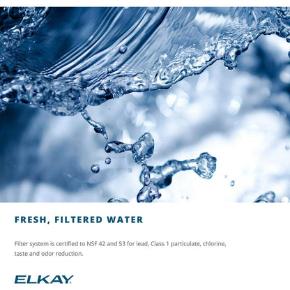 Elkay LZSG8S Wall Mount Single Filtered Drinking Fountain - Stainless Steel