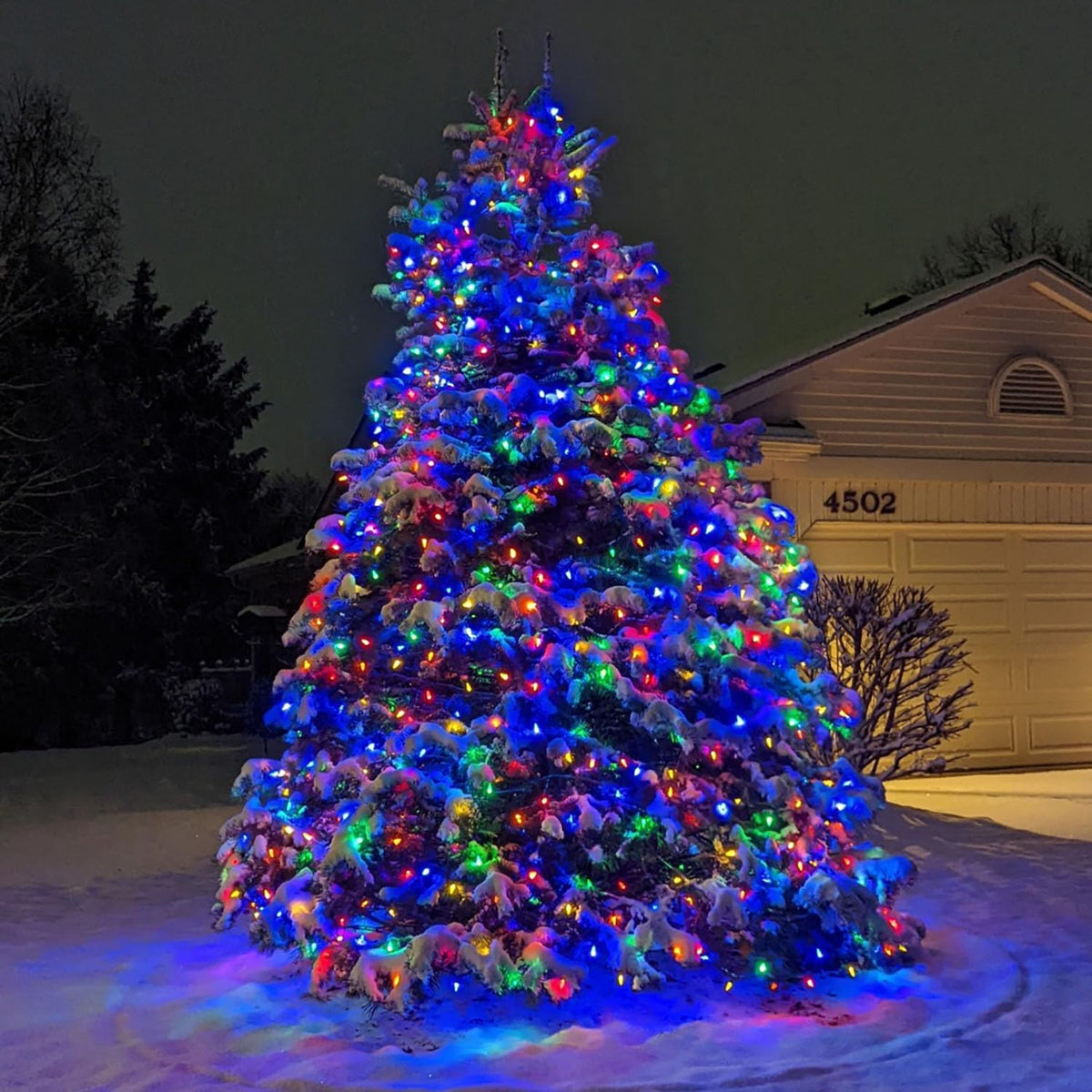 HUGSVIK 39Ft 100 LED Solar Christmas Lights Outdoor, 8 Modes C6 Strawberry Lights, Waterproof