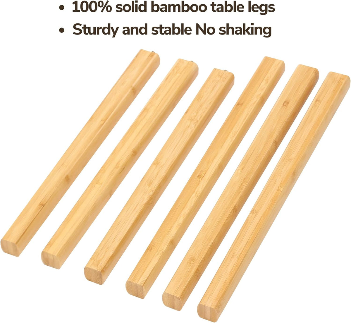 BAMEOS Bamboo Nesting Triangle End Table,Set of 2 Coffee Table Modern Minimalist Side Table for
