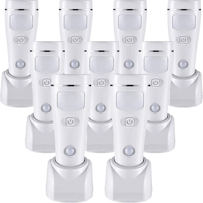 Enhon 4 in 1 LED Emergency Lights for Home Power Failure, 9 Pack Rechargeable Plug in Flashlight