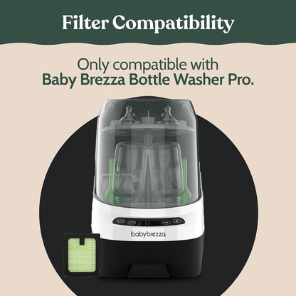 Roobi Hepa Filters Compatible with Baby Brezza. Specially Formulated for Washer Pro. 4 Carbon