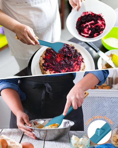 Cooking Spoon and Scraper for Nonstick Cookwares, Great for Cooking and Serving Durable BPA-Free