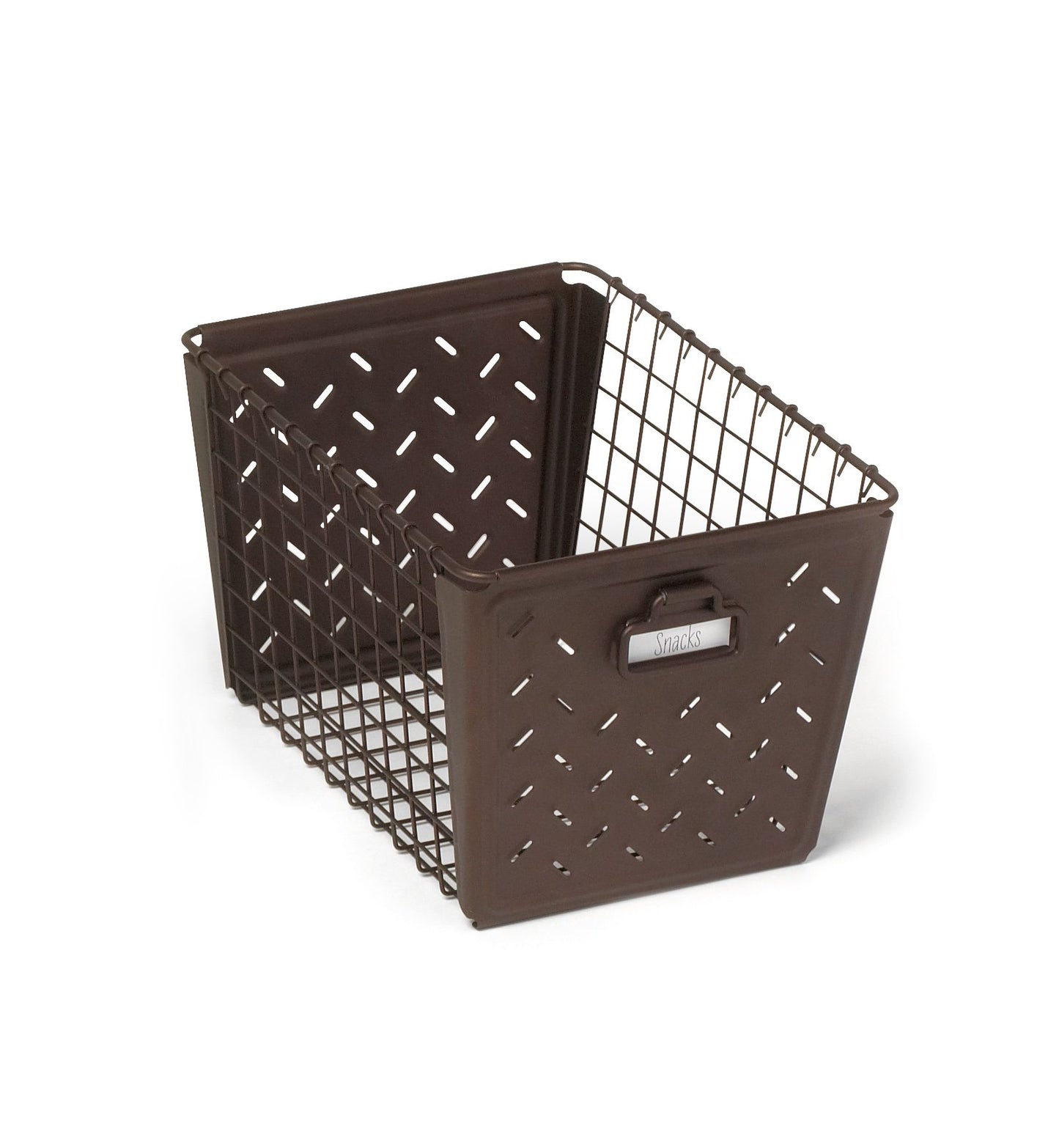 Spectrum Macklin Medium Wire Storage Basket for Bathroom Closet Under Sink & Kitchen Storage, Metal