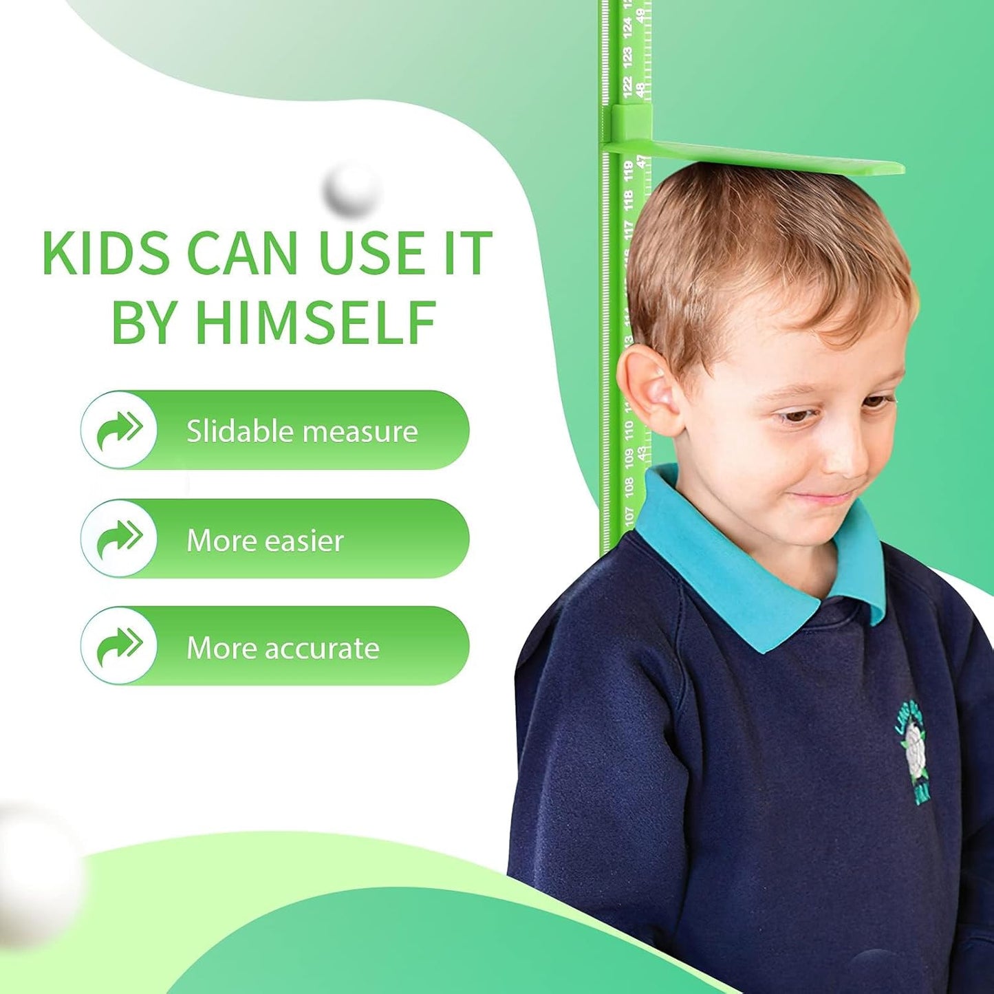 Height Measurement for Wall, Children Height Ruler, 3D Removable Growth Chart, Splicing Sliding