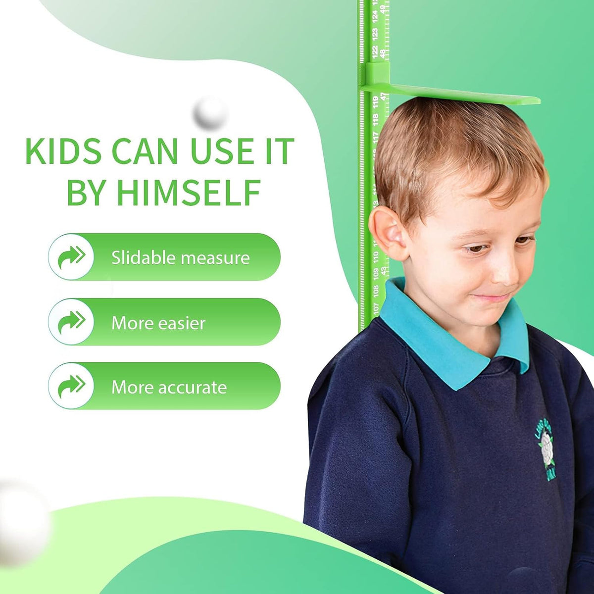 Height Measurement for Wall, Children Height Ruler, 3D Removable Growth Chart, Splicing Sliding