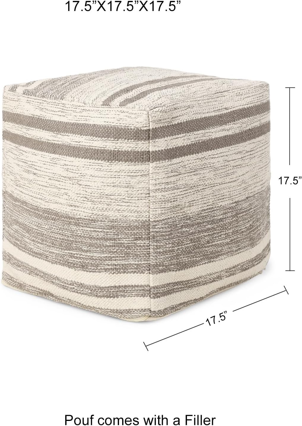 REDEARTH · Tufted Pouf Ottoman with Filler Textured Storage Cube Bean Bag Pouffe Footrest for