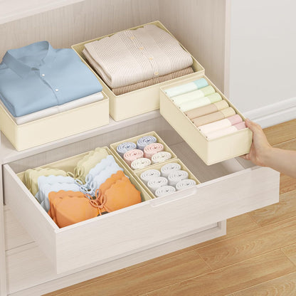 DIMJ Drawer Organizer Clothes 24 Pack - Foldable Baby Organizers and Storage & Dresser Organizer