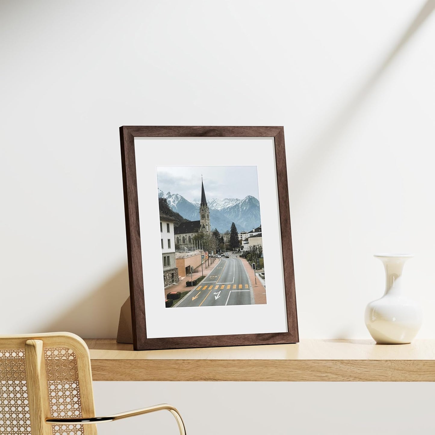 Vittanly 11x14 Picture Frames Set of 9, Shatter Resistant Plexiglass, Display 8x10 Pictures with