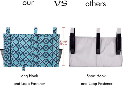 Surblue Bedside Caddy Hanging Bed Organizer Storage Bag Pocket for Bunk and Hospital Beds, College