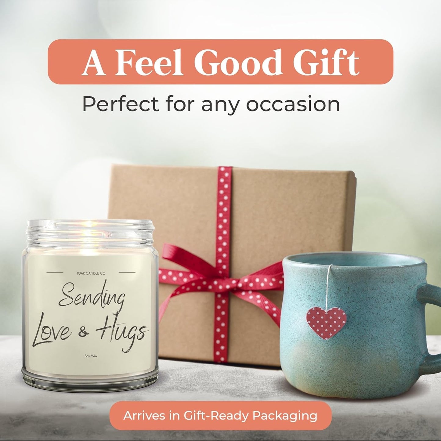 1OAK Vanilla Soy Candles - Big Hug Candle - Grief Gifts - Thinking of You Gifts for Women
