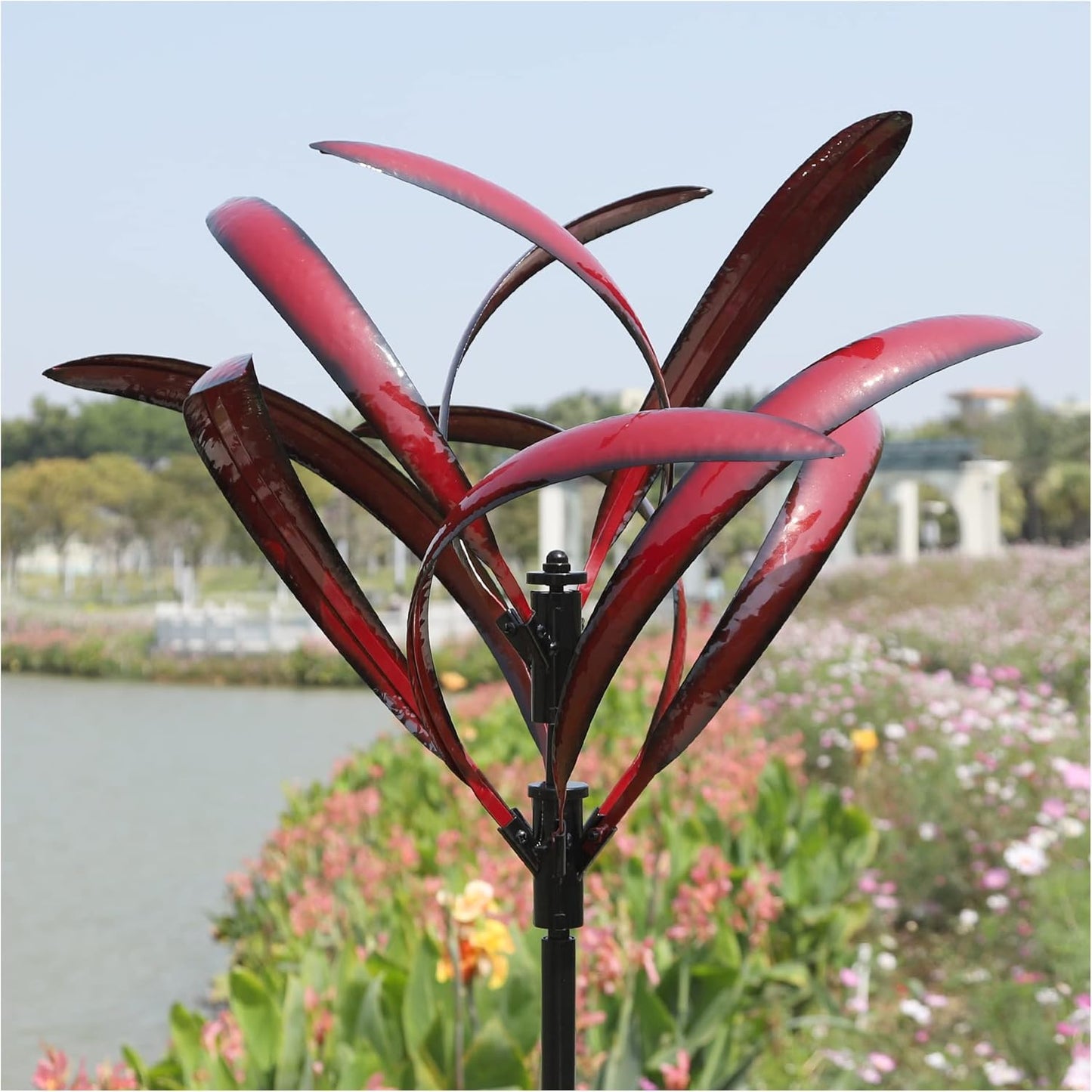 82 inch Wind Spinners Outdoor - Extra Large Metal Wind Sculptures & Spinner with Stake, Big